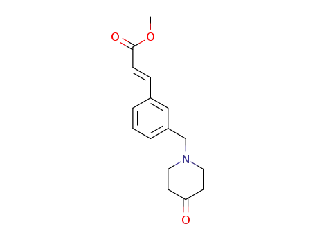 (E)-methyl 3-(3-((4-oxopiperidin-1-yl)methyl)phenyl)acrylate