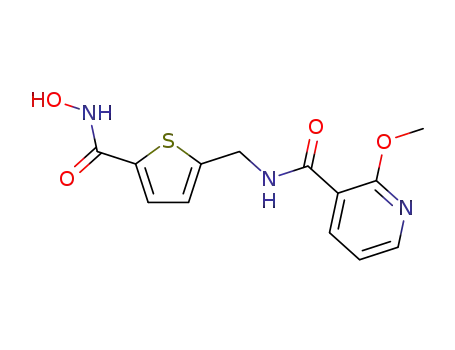 N-((5-(hydroxycarbamoyl)thiophen-2-yl)methyl)-2-methoxynicotinamide
