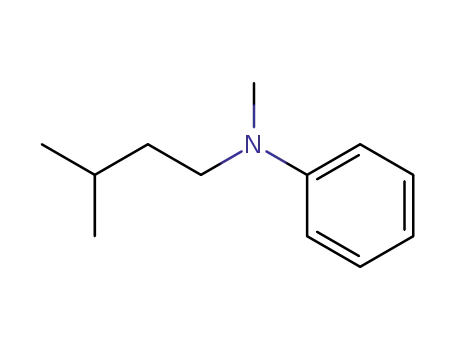 Molecular Structure of 91935-09-0 (Benzenamine, N-methyl-N-(3-methylbutyl)-)