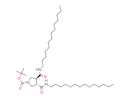 tert-butyl (3S,4S)-3,4-bis(tetradecylcarbamoyl)pyrrolidine-1-carboxylate