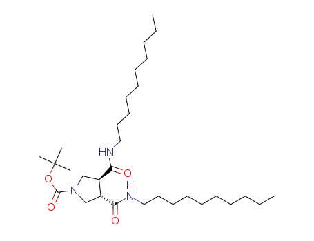tert-butyl (3S,4S)-3,4-bis(decylcarbamoyl)pyrrolidine-1-carboxylate