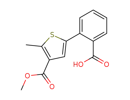 2-(4-(methoxycarbonyl)-5-methylthiophen-2-yl)benzoic acid