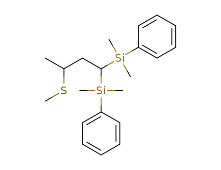 (3-(methylthio)butane-1,1-diyl)bis(dimethyl(phenyl)silane)
