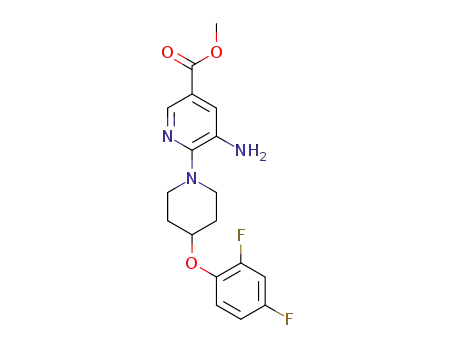 methyl 5-amino-6-(4-(2,4-difluorophenoxy)piperidin-1-yl)nicotinate