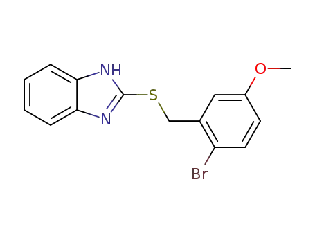 2-((2-bromo-5-methoxybenzyl)thio)-1H-benzimidazole