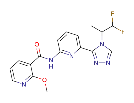 rac-N-(6-(4-(1,1-difluoropropan-2-yl)-4H-1,2,4-triazol-3-yl)pyridin-2-yl)-2-methoxynicotinamide