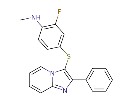 2-fluoro-N-methyl-4-((2-phenylimidazo[1,2-a]pyridin-3-yl)thio)aniline