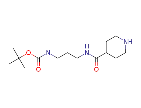 tert-butyl methyl(3-(piperidine-4-carboxamido)propyl)carbamate