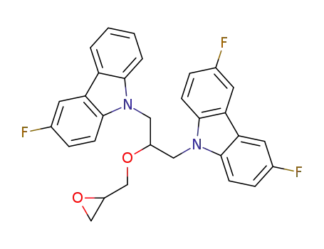 3,6-difluoro-9-(3-(3-fluoro-9H-carbazol-9-yl)-2-(oxiran-2-ylmethoxy)propyl)-9H-carbazole