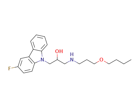 1-((3-butoxypropyl)amine)-3-(3-fluoro-9H-carbazol-9-yl)-2-propanol