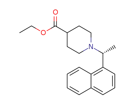 ethyl (R)-1-(1-(naphthalen-1-yl)ethyl)piperidine-4-carboxylate