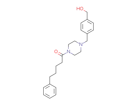 1-(4-{[4-(hydroxymethyl)phenyl]methyl}piperazin-1-yl)-5-phenylpentan-1-one