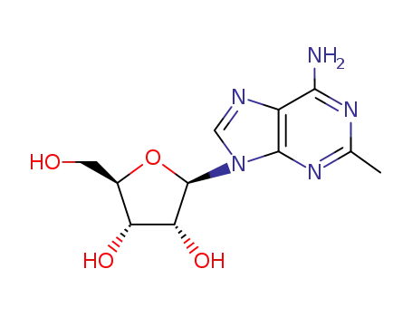 Molecular Structure of 16526-56-0 (2-methyladenosine)