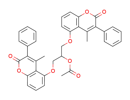 2-acetoxy-1,3-bis(4-methyl-3-phenyl-2-oxo-2H-1-benzopyran-5-yloxy)propane