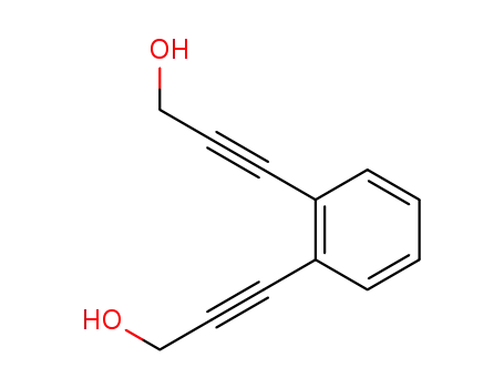 Molecular Structure of 116510-02-2 (2-Propyn-1-ol, 3,3'-(1,2-phenylene)bis-)