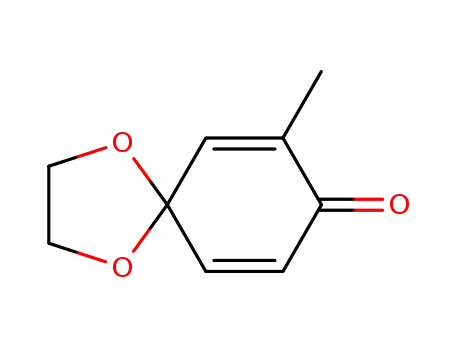 Molecular Structure of 75714-50-0 (1,4-Dioxaspiro[4.5]deca-6,9-dien-8-one, 7-methyl-)