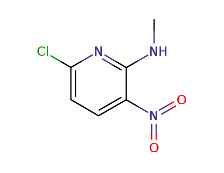 Molecular Structure of 33742-70-0 (2-Methylamino-3-nitro-6-chloropyridine)