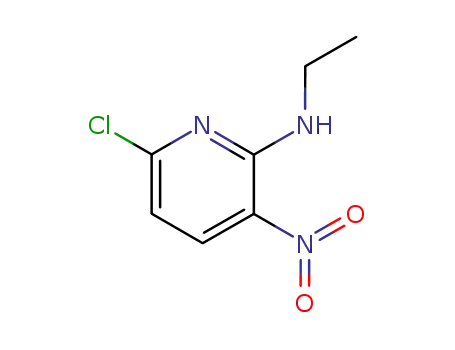 Molecular Structure of 33742-69-7 (6-chloro-N-ethyl-3-nitropyridin-2-amine)