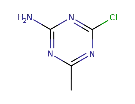 Molecular Structure of 21320-62-7 (4-Chloro-6-methyl-1,3,5-triazin-2-amine)