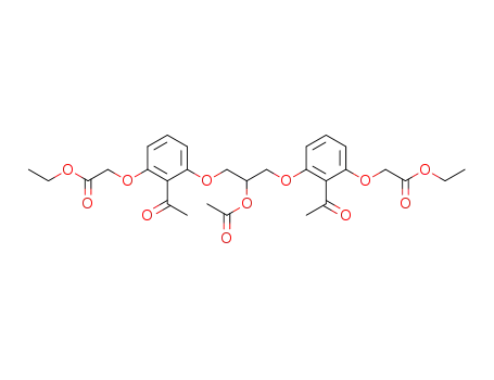 1,3-bis(2-acetyl-3-carbethoxymethoxyphenoxy)-2-acetoxypropane
