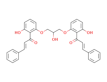 (E)-1-[2-Hydroxy-6-(2-hydroxy-3-{3-hydroxy-2-[(E)-(3-phenyl-acryloyl)]-phenoxy}-propoxy)-phenyl]-3-phenyl-propenone