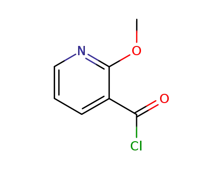 Molecular Structure of 53750-65-5 (3-Pyridinecarbonyl chloride, 2-methoxy- (9CI))