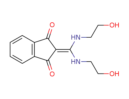 2-<α,α-Bis-(2-hydroethylamino)-methyliden>-indan-1,3-dion