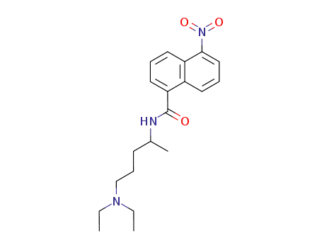 5-Nitro-naphthalene-1-carboxylic acid (4-diethylamino-1-methyl-butyl)-amide