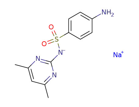 Benzenesulfonamide,4-amino-N-(4,6-dimethyl-2-pyrimidinyl)-, sodium salt (1:1)