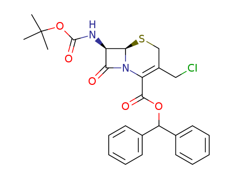 (6R,7R)-3-(Chloromethyl)-7-[[(tert-butoxy)carbonyl]amino]-8-oxo-5-thia-1-azabicyclo[4.2.0]oct-2-ene-2-carboxylic acid diphenylmethyl ester