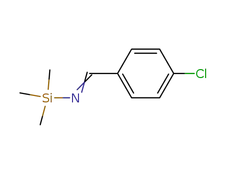 Molecular Structure of 85654-07-5 (N-(TriMethylsilyl)-4-chlorobenzaldiMine)