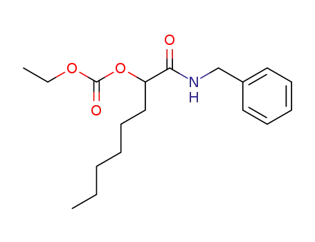 carbonic acid 1-benzylcarbamoyl-heptyl ester ethyl ester