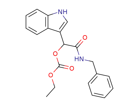 carbonic acid benzylcarbamoyl-(1H-indol-3-yl)-methyl ester ethyl ester