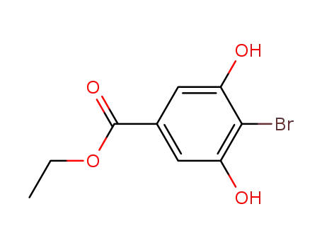 3,5-dihydroxy-4-bromobenzoic acid ethyl ester