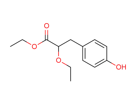 Benzenepropanoic acid, a-ethoxy-4-hydroxy-, ethyl ester