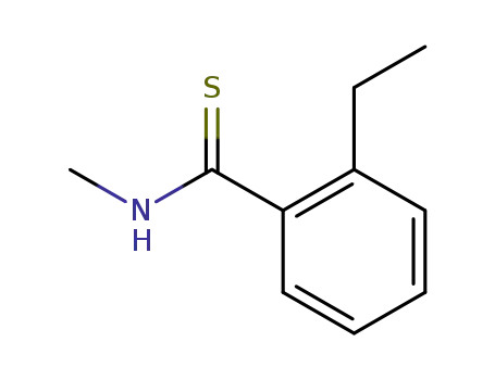 Molecular Structure of 489470-19-1 (Benzenecarbothioamide, 2-ethyl-N-methyl-)
