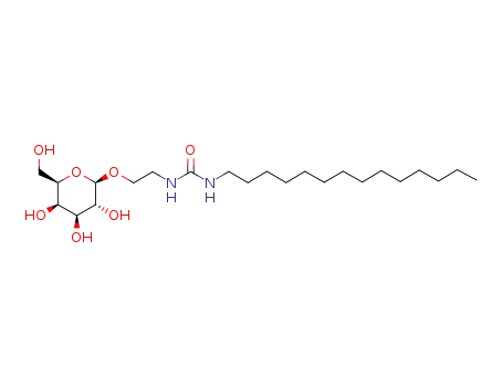 1-Tetradecyl-3-[2-((2R,3R,4S,5R,6R)-3,4,5-trihydroxy-6-hydroxymethyl-tetrahydro-pyran-2-yloxy)-ethyl]-urea