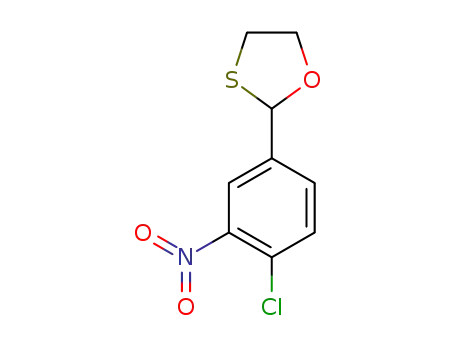 Molecular Structure of 662165-72-2 (1,3-Oxathiolane, 2-(4-chloro-3-nitrophenyl)-)