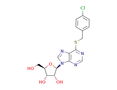 (2R,3R,4S,5R)-2-[6-(4-Chloro-benzylsulfanyl)-purin-9-yl]-5-hydroxymethyl-tetrahydro-furan-3,4-diol