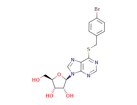 (2R,3R,4S,5R)-2-[6-(4-Bromo-benzylsulfanyl)-purin-9-yl]-5-hydroxymethyl-tetrahydro-furan-3,4-diol