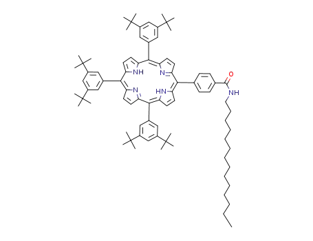 N-Tetradecyl-4-[(1Z,4Z,9Z,15Z)-10,15,20-tris-(3,5-di-tert-butyl-phenyl)-porphyrin-5-yl]-benzamide