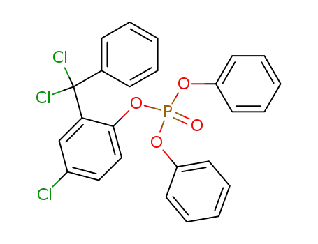 Molecular Structure of 5721-63-1 (4-chloro-2-[dichloro(phenyl)methyl]phenyl diphenyl phosphate)