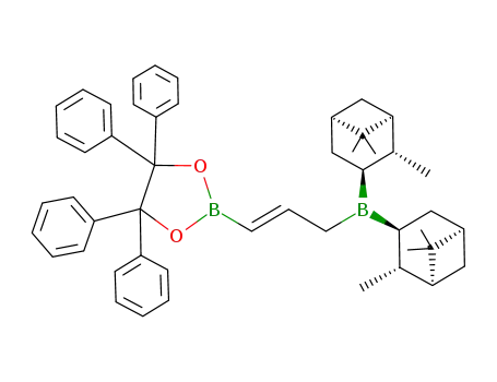 2-{(E)-3-[Bis-((1S,2R,3S,5S)-2,6,6-trimethyl-bicyclo[3.1.1]hept-3-yl)-boranyl]-propenyl}-4,4,5,5-tetraphenyl-[1,3,2]dioxaborolane