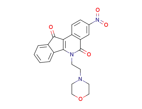 5,6-dihydro-6-(2-morpholinyl-1-ethyl)-3-nitro-5,11-dioxo-11H-indeno[1,2-c]isoquinoline