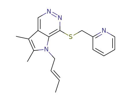 1-(2-Butenyl)-2,3-dimethyl-7-(pyridin-2-ylmethylthio)-pyrrolo[2,3-d]pyridazine