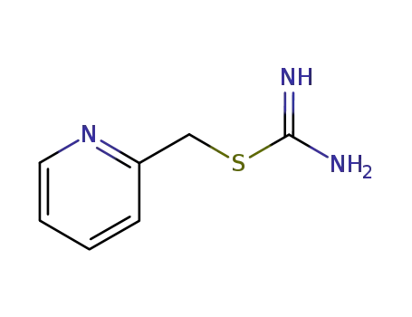 Molecular Structure of 112058-80-7 (Carbamimidothioic acid, 2-pyridinylmethyl ester)