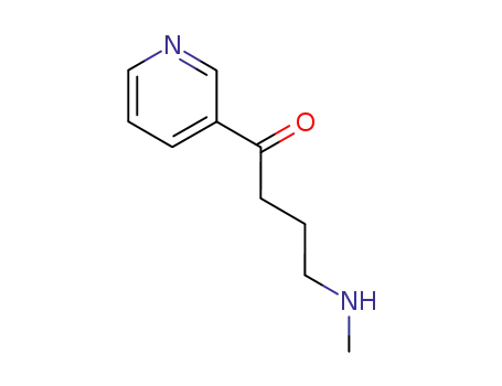 Molecular Structure of 2055-23-4 (4-methylamino-1-pyridin-3-yl-butan-1-one)