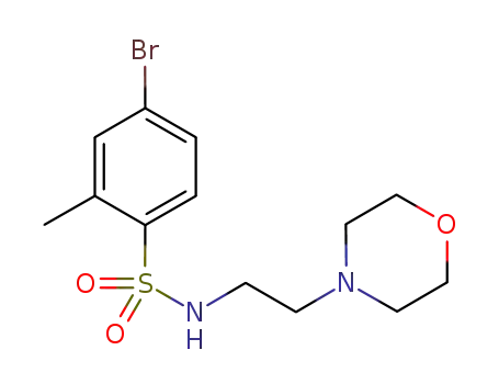 4-bromo-2-methyl-N-(2-morpholin-4-yl-ethyl)benzene sulfonamide