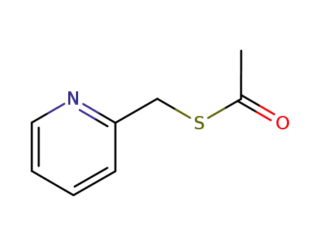 Molecular Structure of 35250-75-0 (Ethanethioic acid, S-(2-pyridinylmethyl) ester)