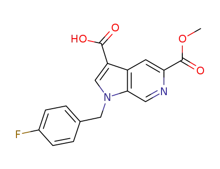 1-(4-fluorobenzyl)-5-(methoxycarbonyl)-1H-pyrrolo[2,3-c]pyridine-3-carboxylic acid